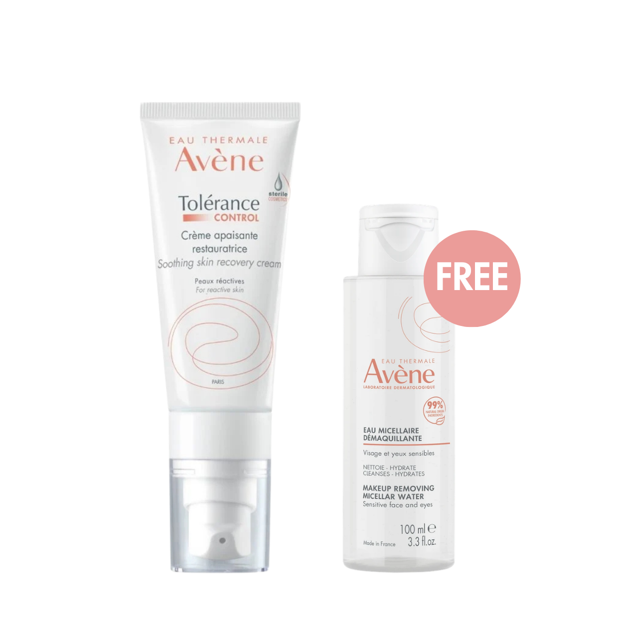 Avène Tolérance Control Soothing Skin Recovery Cream + FREE Micellar Water 100ml
